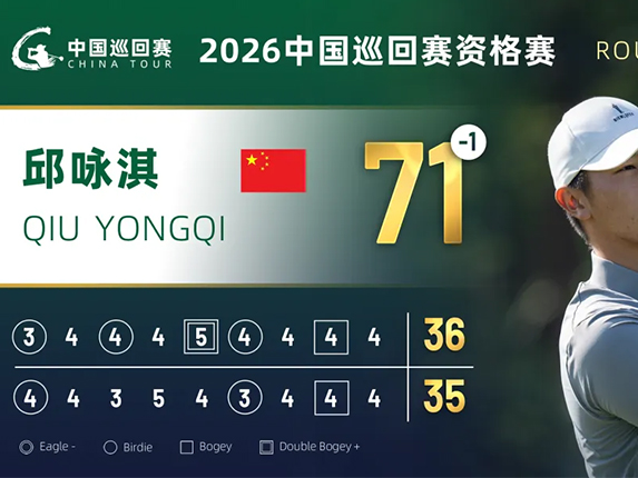 邱咏淇摘头名，2026中国巡回赛首场资格赛40强晋级名单出炉！